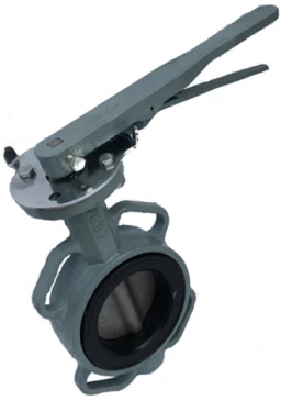Затвор дисковый поворотный ABRA Ду250 Ру16 BUV-VF863D, межфланцевый, корпус - чугун, диск - нержавеющая сталь, рукоятка, NBR в Улан-Удэ