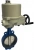 Затвор дисковый поворотный ABRA Ду450 Ру16 BUV-VF826D, межфланцевый, корпус - чугун, диск - чугун, с электроприводом, EPDM в Улан-Удэ