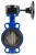 Затвор дисковый поворотный ABRA Ду150 Ру16 BUV-VF826D, межфланцевый, корпус - чугун, диск - чугун, редуктор, EPDM в Улан-Удэ